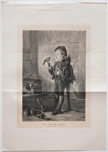 antique music prints (19th century)